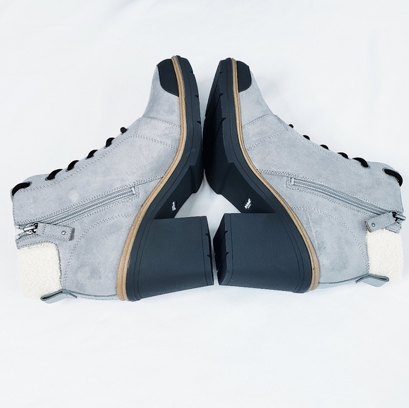 NIB Dr. Scholl's For the Love Block Heel Ankle Booties Gray Sz 10 - Picture 5 of 11